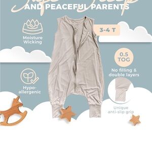 Nyte Nyte Baby - 1.-TOG Sleeveless Sleep Sack, Soft Baby & Toddler Sleeping Sack